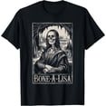 thumbnail image 1 of T-Shirt Drôle Squelette Halloween Parodie MonaLisa Effrayant - comme sur L'Image - L, 1 of 2