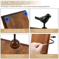 thumbnail image 6 of AEVXKHI Wooden Napkin Holder for Table, Farmhouse Napkin Dispenser with Weighted Arm, Decorative Napkin Stand for Kitchen Dining Counter, Brown, 6 of 10