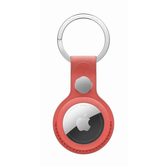 Apple Airtag FineWoven Key Ring Coral