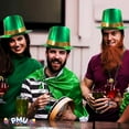thumbnail image 2 of PMU St. Patrick's Day Headwear Decorations and Party Supplies - Foil Curved Brim Top Hat - Irish Costume, Party Accessory (3/pkg) Pkg/1, 2 of 6