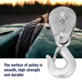 thumbnail image 4 of Single Wheel Pulley Block High Tensile Steel Lifting Rope Pulley Block With Hook Single Pulley Block For Household Skis Cable Slip(1 Tons), 4 of 5