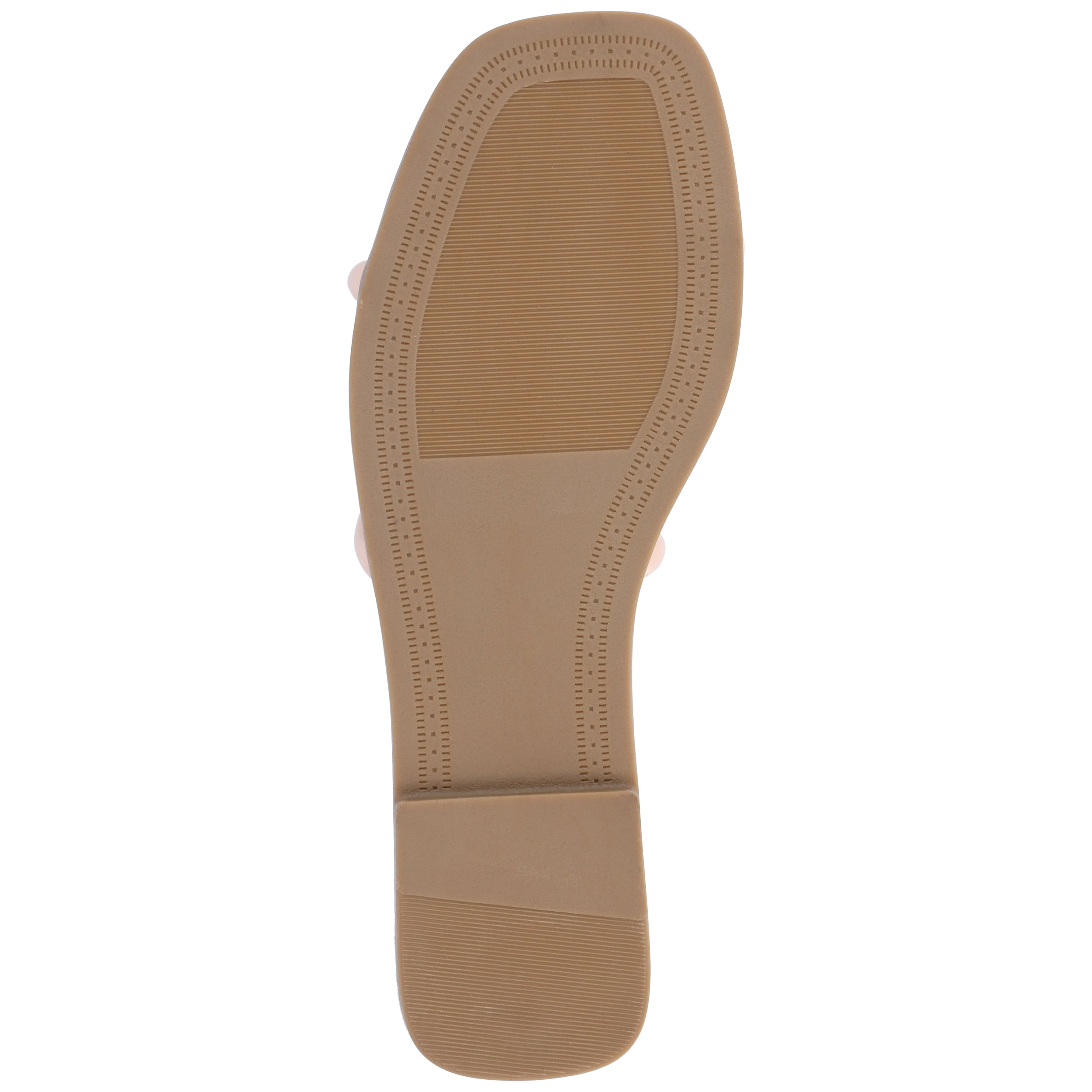 Journee Womens Lauda Vegan Leather Slip On Sandals