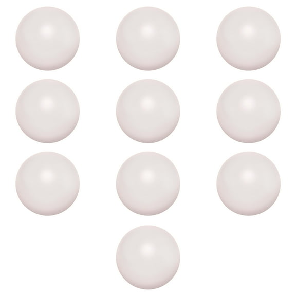 Stress Balls for Adults Set of 10, Bulk Pack - Hand Exercise, For Your Desk, Office or Home - White