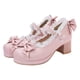 thumbnail image 1 of 1 par de delicados zapatos de tacón alto para mujer, zapatos de niña para exteriores, zapatos de primavera, 1 of 5