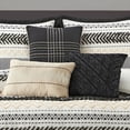 thumbnail image 5 of Lanco Black Gold Comforter Set King Size , 7 Piece Jaquard and Clip Soft Bedding Set , All Season, 5 of 7