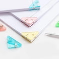 thumbnail image 3 of 5 Pieces Clear Corner Paper Clamp Multi-Functional Paper Clamp Clip Office Supplies for Student Teacher Writer Corner Paper Clips Corner Paper Clamp, 3 of 8