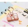 thumbnail image 2 of Becaristey Multi-size Colorful Hollow Out Binder Notes Clips Letter Paper Clip Office orange M 1Set, 2 of 6
