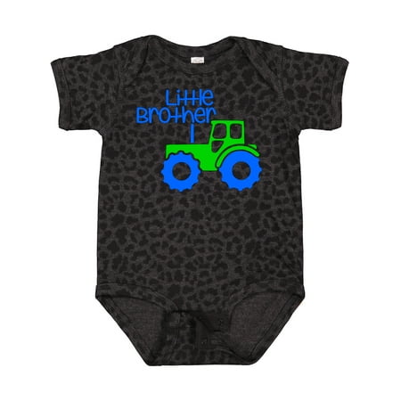 

Inktastic Little Brother Tractor Gift Baby Boy Bodysuit