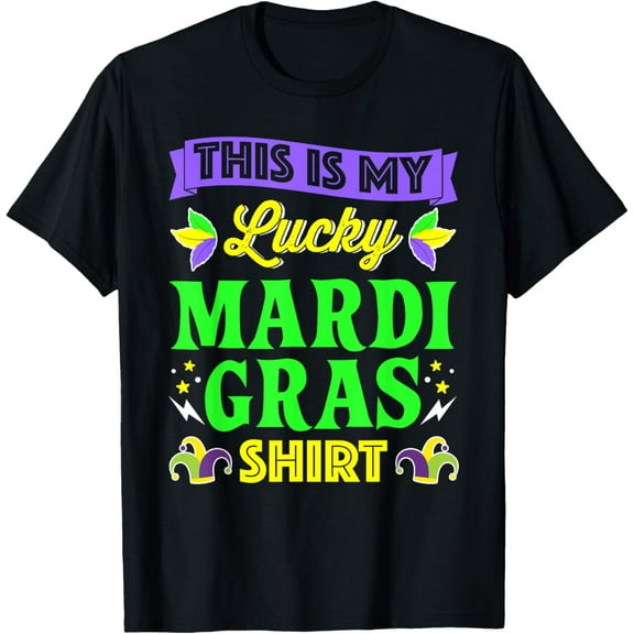 Mardi Gras T shirt Gift for Men Women Costumes Beads T-Shirt tee