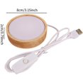 thumbnail image 2 of LED Wood Display Base With LEDs Led Lights Base Light Display Base For Boys Girls, Warm Light 7cm,White,7cm, 2 of 7