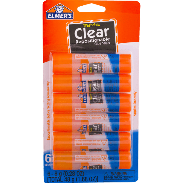 Elmer's Non Toxic Clear Glue Sticks, 1 Each