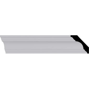 1 3/4"H x 1 3/4"P x 2 5/8"F x 94 1/2"L Traditional Crown Moulding