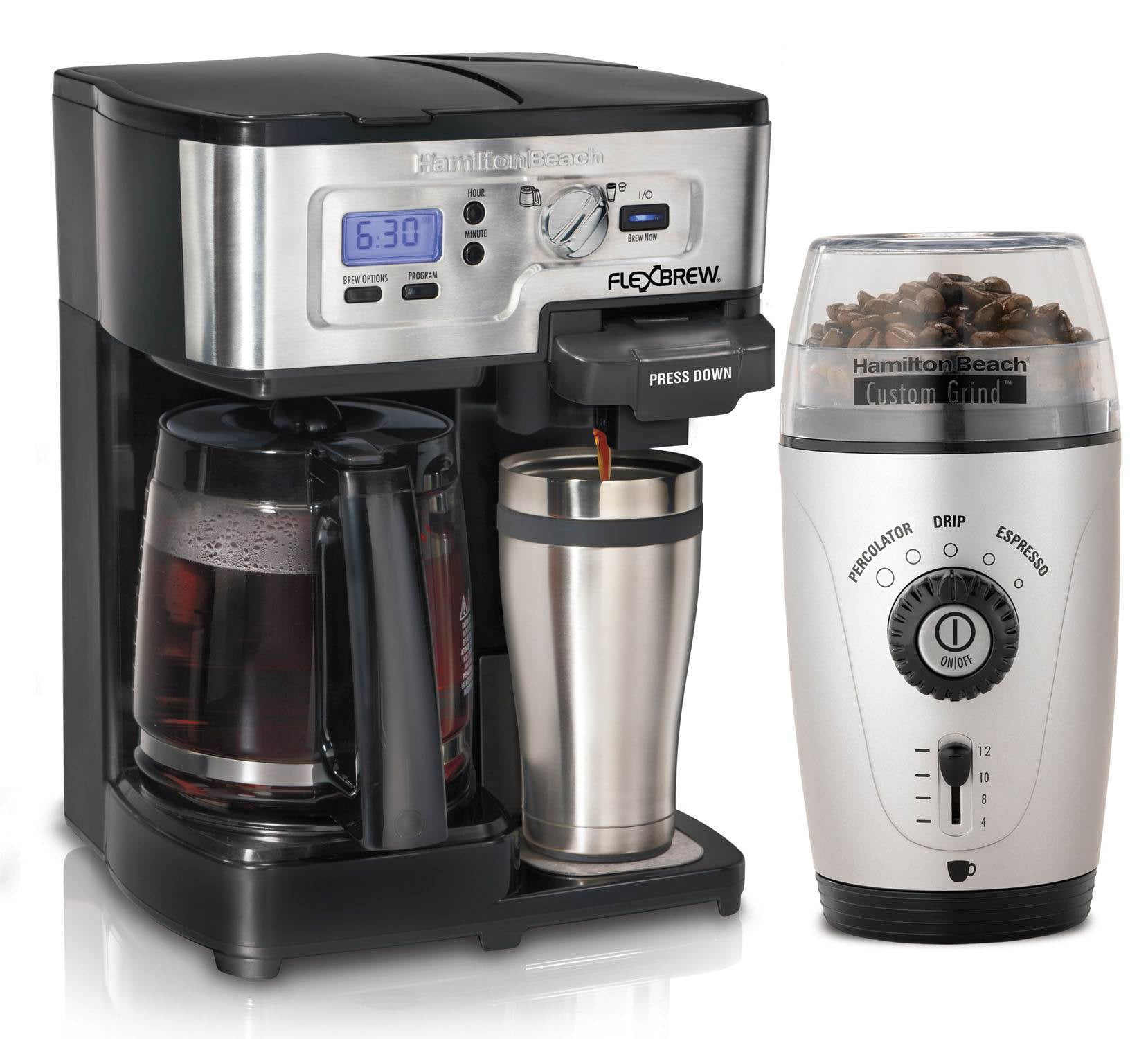 Hamilton Beach 49983 FlexBrew 112 Cup CoffeeMaker with 80365 Automatic
