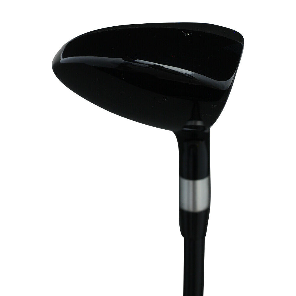 LEFT HANDED Majek Golf +1 inch Over Big & Tall Men's #3 Hybrid Stiff Flex New Utility S Flex Club (Tall 6'0"+ / +1" Over) with Midsize Black Pro Velvet Grip
