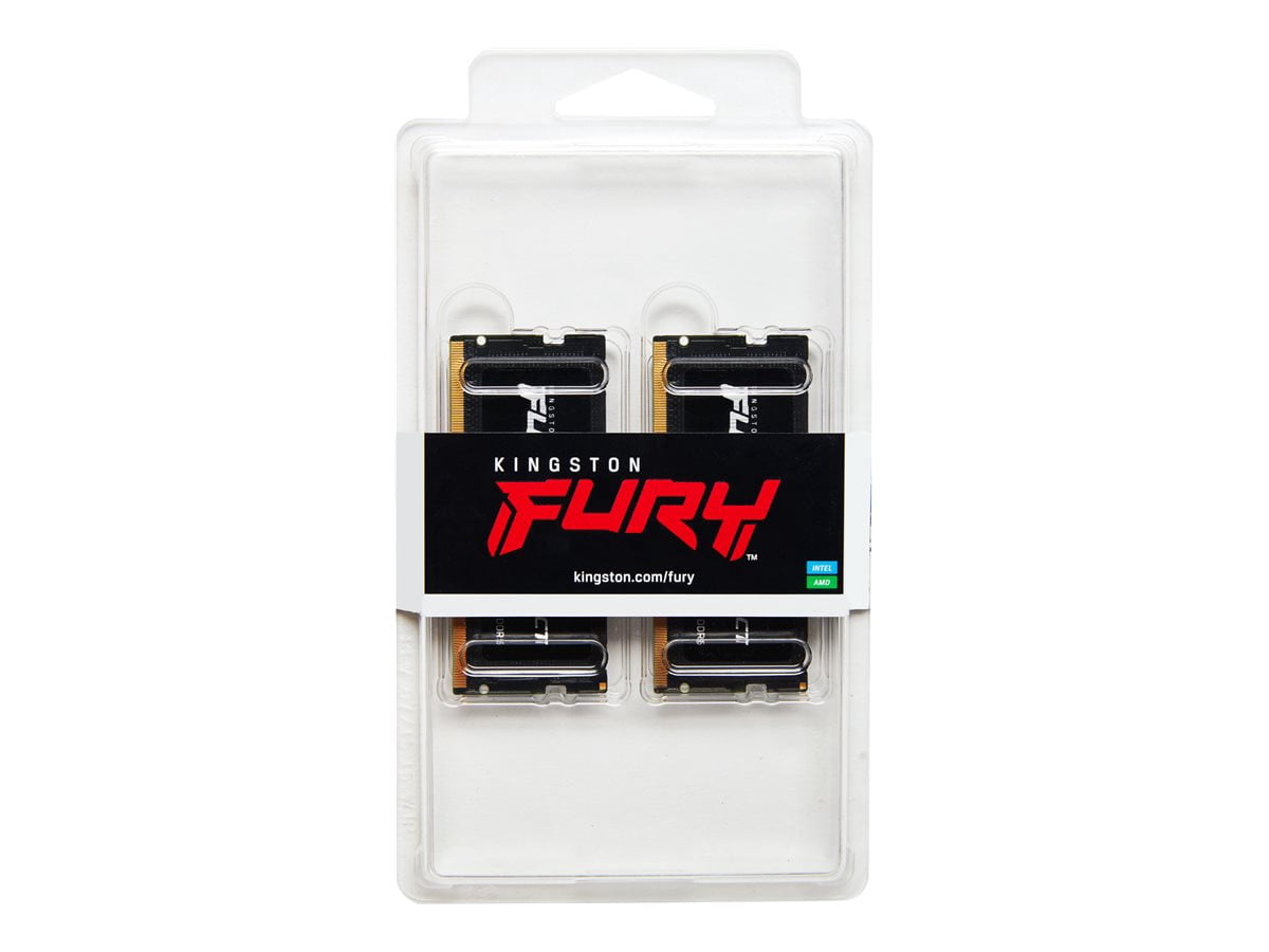 Kingston FURY Impact 32GB (2 x 16GB) 262-Pin DDR5 SO-DIMM DDR5 6400 (PC5 51200) Laptop Memory Model KF564S38IBK2-32
