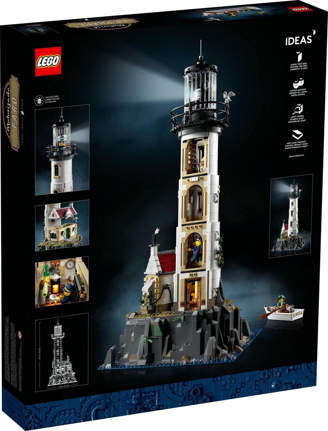 LEGO Ideas Le phare motorisé 21335 Ensemble de construction (2065 pièces)