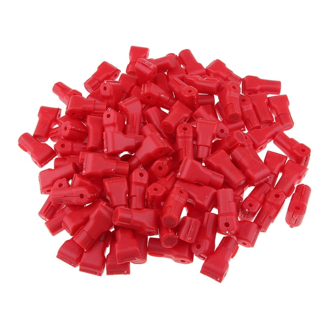 100x Shop Anti-Lost Colgante, gancho de retención, bloqueo, para tienda Anti-Theft Red 4.5mm Sunnimix Bloqueo de parada de seguridad