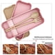 thumbnail image 3 of Fiambrera Fiambrera Bento box Fiambrera para niños y adultos Con 3 compartimentos A prueba de fugas Microondas A base de trigo Biodegradables Sin plástico Sin BPA Adepaton LL-1572-1, 3 of 6