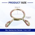 thumbnail image 2 of Uxcell Fuel Line Hose Clips, 18Pack 9.5mm Zinc Plated 65Mn Steel Tubing Spring Clamps, 2 of 7