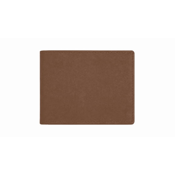 AlKhalil - Men’s Classic Brown Leather Bifold Wallet – Slim Minimalist Design with Multiple Card Slots, Cash Compartment, Durable Stitching, Everyday Carry Accessory