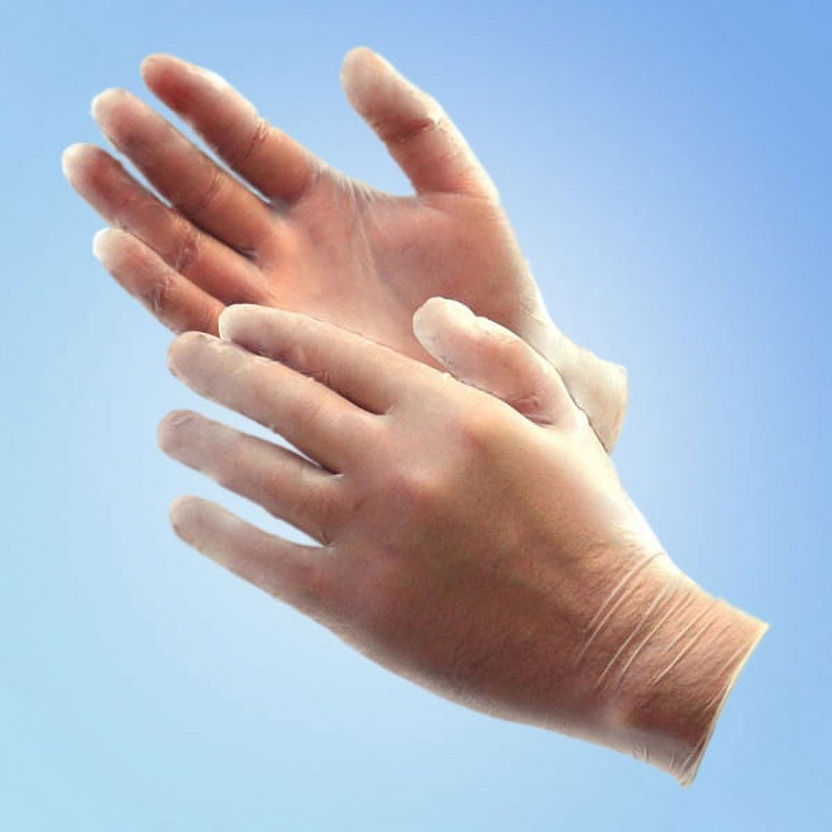 DuraSkin Vinyl Gloves, Food Service/General Purpose, Powder-Free, 4 mil, LG, 1000/case