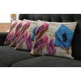 thumbnail image 5 of Ambesonne Fitness Throw Pillow Cover 4 Pack, Women's Gym Equipment, 18", Multicolor, 5 of 5
