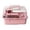 Pink, variant on Portable Hamster Cage with Top Handle Transparent Small Pet Travel Carrier Multi‑Functional Hamster Habitat Box for Dwarf Hamsters Small Rodents