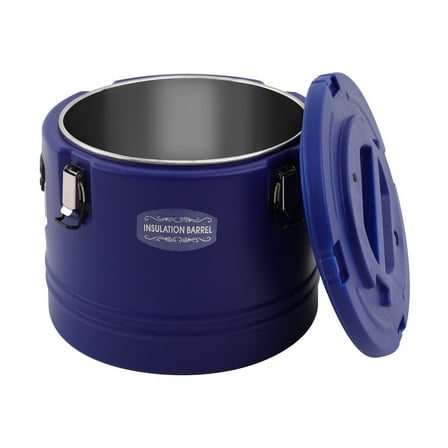 Miumaeov 32 QT Portable Insulated Food Carrier Hot & Cold Food Box Food Warmer with Stainless Steel Barrel