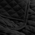thumbnail image 3 of Bare Home Quilt Set - 3 Piece - Diamond Stitched Bedspread Coverlet - Full/Queen, Black, 3 of 4