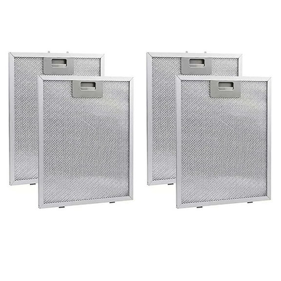 4PCS Cooker Hood Filters Metal Mesh Extractor Vent Filter 320X260mm Kitchens Hoods Oil Range Grease