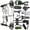 silver, variant on limaity Dual-Use Compound Bow Set Steel Ball 30-70LBS Adjustable Archery Hunting