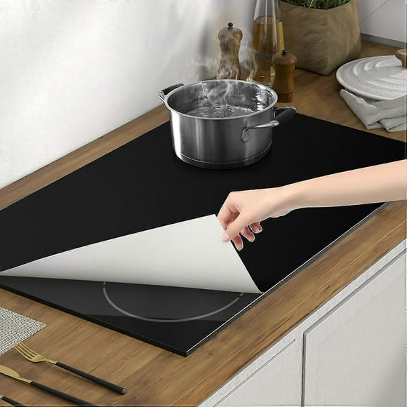Large Silicone Induction Cooktop Protector Mat, 20.4 In X 30.7 In Induction Stove Top Protector Magnetic Electric Stove Burner Covers Anti-scratch Ant