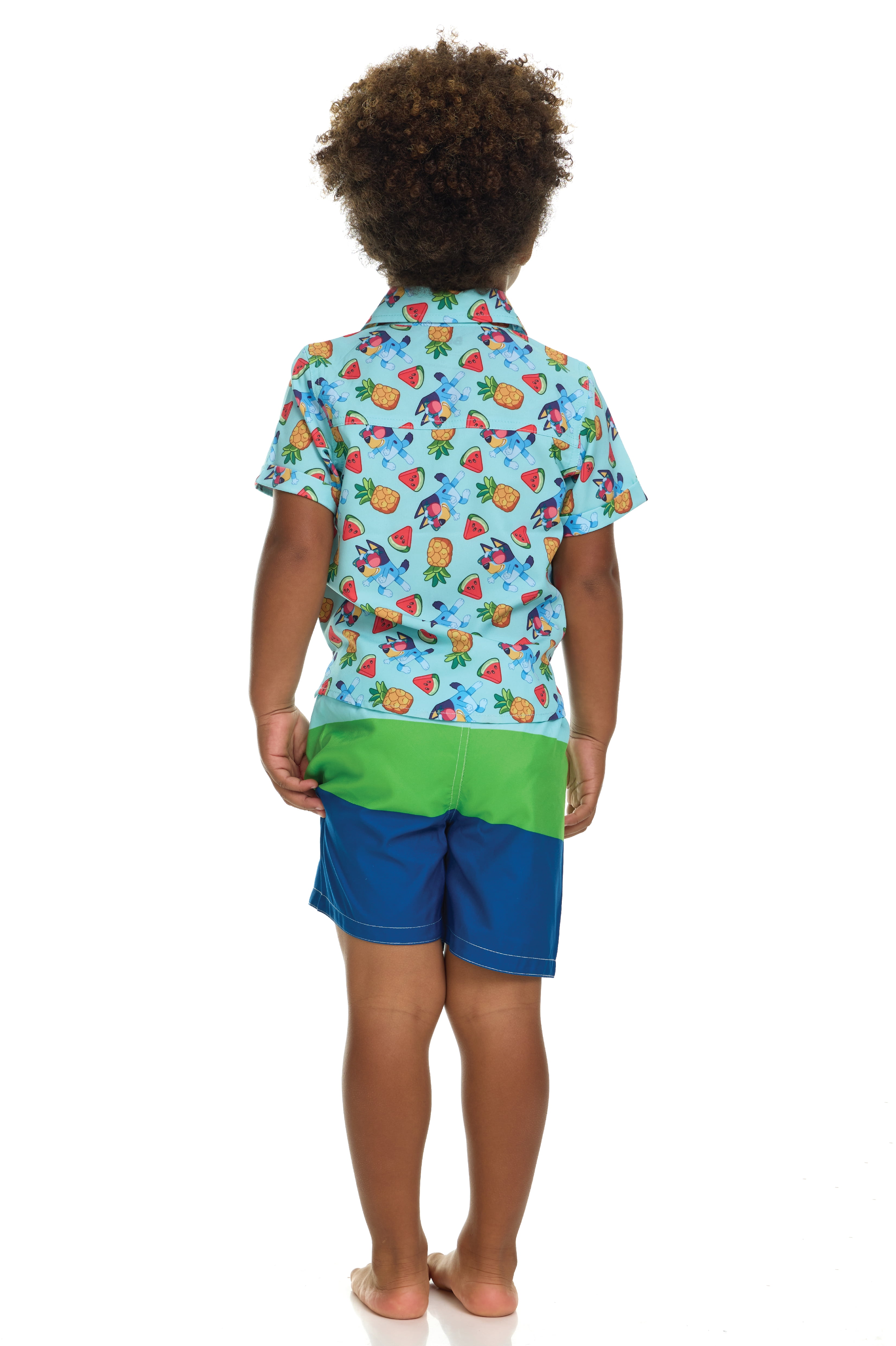 Character Toddler Boy Resort Shirt and Swim Trunk Set, 2-Piece, Sizes 12M - 5T
