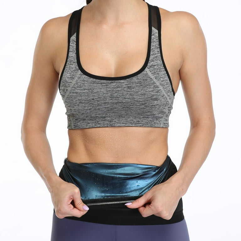 NINGMI Sauna Waist Trainer for Women Adjustable Neoprene Waist Trimmer  Sweat Belt Workout Waist Cincher Black : : Sports & Outdoors