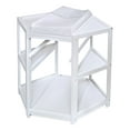 Badger Basket Diaper Corner Baby Changing Table with Hamper and Basket