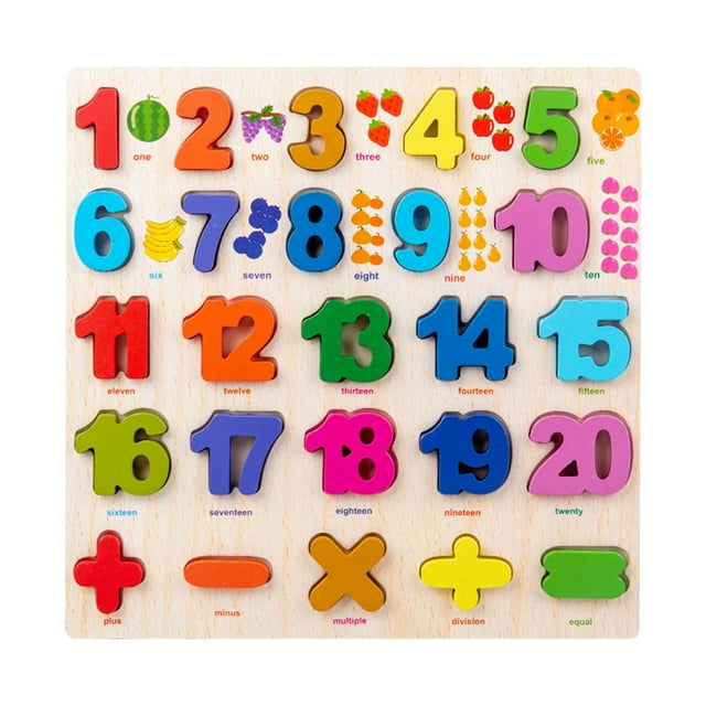 PVCS Alphabet Cards Games with Wooden Number ABC Letters– Homeschool Educational Gift for Kids