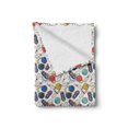 thumbnail image 2 of Bowling Soft Flannel Fleece Blanket, Color Doodle Design on Notebook Sheet Backdrop Ball Pins and Shoes in Retro Style, Cozy Plush for Indoor and Outdoor Use, 50" x 60", Multicolor, by Ambesonne, 2 of 6
