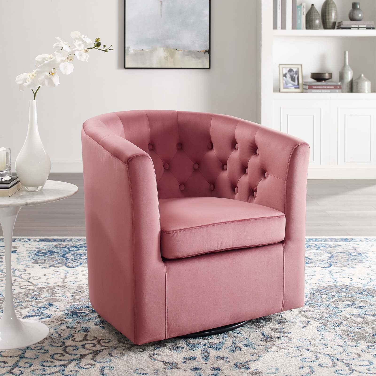 Pink swivel armchair Clearance