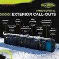 thumbnail image 3 of Sportube Prospector XL Ski & Snowboard Bag with Wheels & Removable Dividers, Azure, 3 of 9