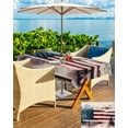 thumbnail image 5 of Fsddascl 4th of July Outdoor Tablecloth - 60x120 Inch Rectangle Dining Table Cover, Forest Independence Day USA Flag Waterproof Outdoor Table Cloth with Umbrella Hole & Zipper for Picnic/Patio/Party, 5 of 7