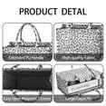 thumbnail image 4 of Large Capacity Tote Bag,White and Gray Of Leopard Print Handbag Fashion Luxury Tote Bag,15.7"x13"x 5.1" Inches,Laptop Compatible, 4 of 6