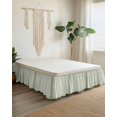 thumbnail image 2 of Sage Green Bed Skirt Checkerboard Plaid Bed Skirts Queen Size 16 Inch Drop, Wrap Around Dust Ruffle&nbsp;Bedskirt with Adjustable Elastic Belt for Queen Size Beds, 2 of 7