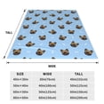 thumbnail image 3 of Pofeuu french Bulldog Face Print Ultra-Soft Micro Fleece Blanket,for Bed Or Sofa,All Season Throw Blankets Flannel Blanket-50"x40", 3 of 7