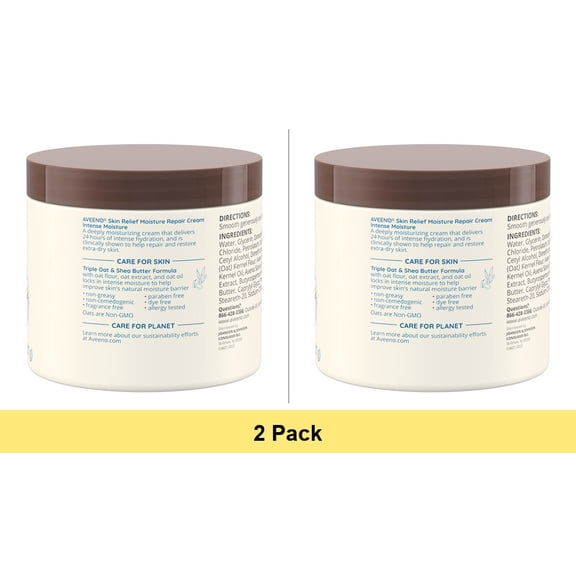 Aveeno Skin Relief Intense Moisture Repair Body Cream - 11 oz - 2 Pack