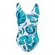 thumbnail image 5 of Impresión de Verano de Bikini de Corte Alto de Mujer con Cojín de Pecho sin Soporte de Acero, Traje de Baño de Bikini de Correa sin Espalda Sexy, 5 of 6