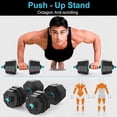 thumbnail image 5 of Weights Dumbbells Set, Adjustable Dumbbell Set with Connector, Non-Rolling Dumbbells Weights Set for Home Gym, Barbells Weights for Exercises, Up to 44/66 lbs, Hexagon Shape Cement Mixture, 5 of 7