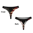 thumbnail image 3 of Fotbe Patriotic USA Butterfly Art Tanga Sin Costuras para Mujer con Estampado – Panties Invisibles, Transpirables y Cómodos para Uso Diario-X-Small, 3 of 6