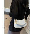 thumbnail image 4 of Women’s Light Blue Colorblock Shoulder Bag, Hobo Purse with Chain Strap, 4 of 7