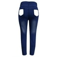 thumbnail image 2 of Vedolay Women for Trousers Womens Drawstring Elastic Waist Casual Baggy Jeans with Pockets,Dark Blue XL, 2 of 5