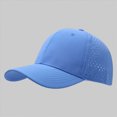 thumbnail image 2 of HCNTES Quick Dry Baseball Cap Mesh Snapback Hat Sun and Rain Protection Golf Ball Cap for Men Women Blue, 2 of 5